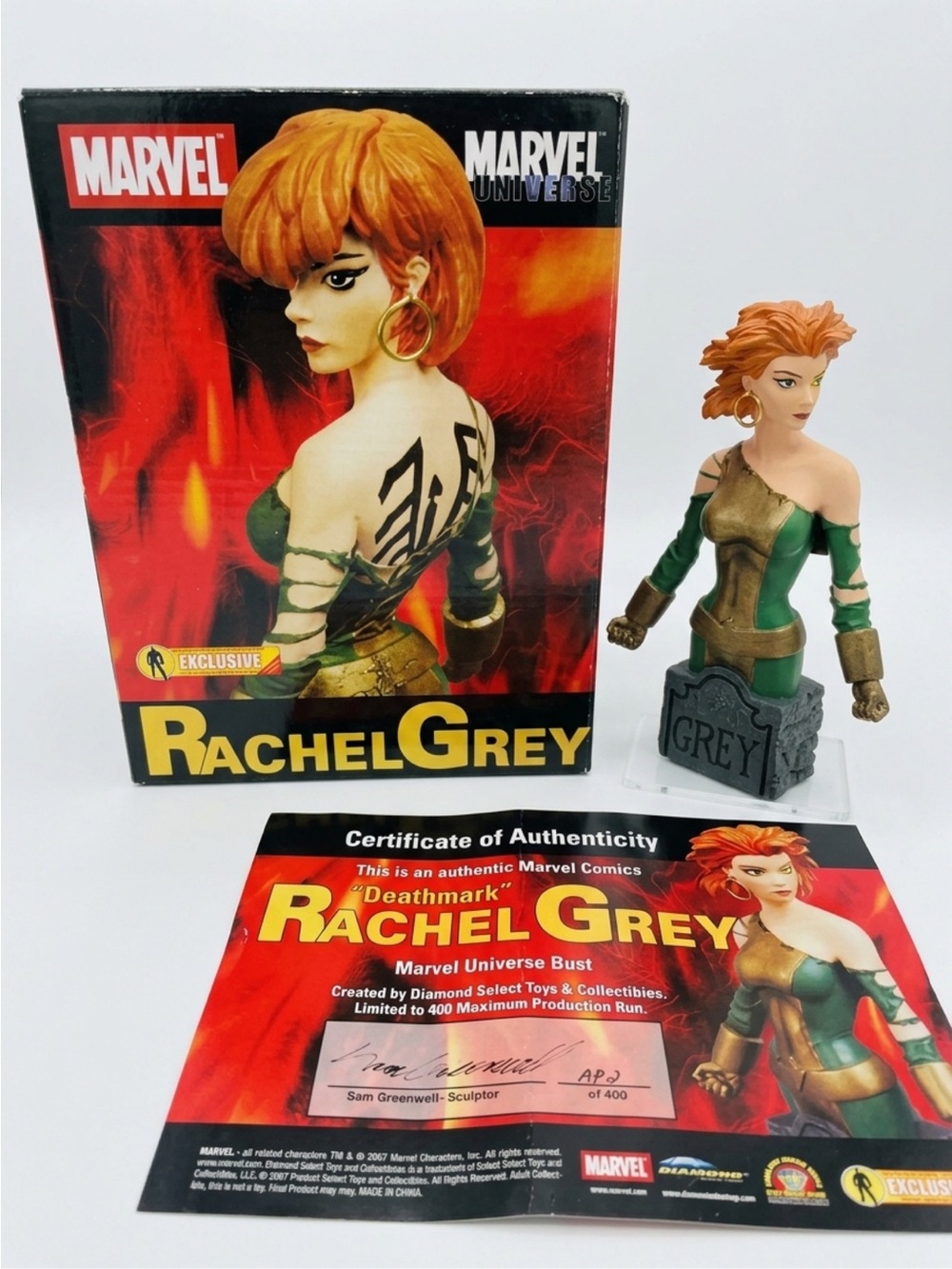 Diamond Select Rachel Grey Marvel Girl X-Men Mini Bust LE 600 Exclusive 2007 NEW
